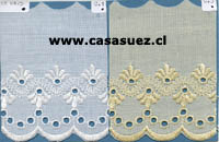 Broderie TB-0425
10cms. Ancho
Pza: 13.80mts